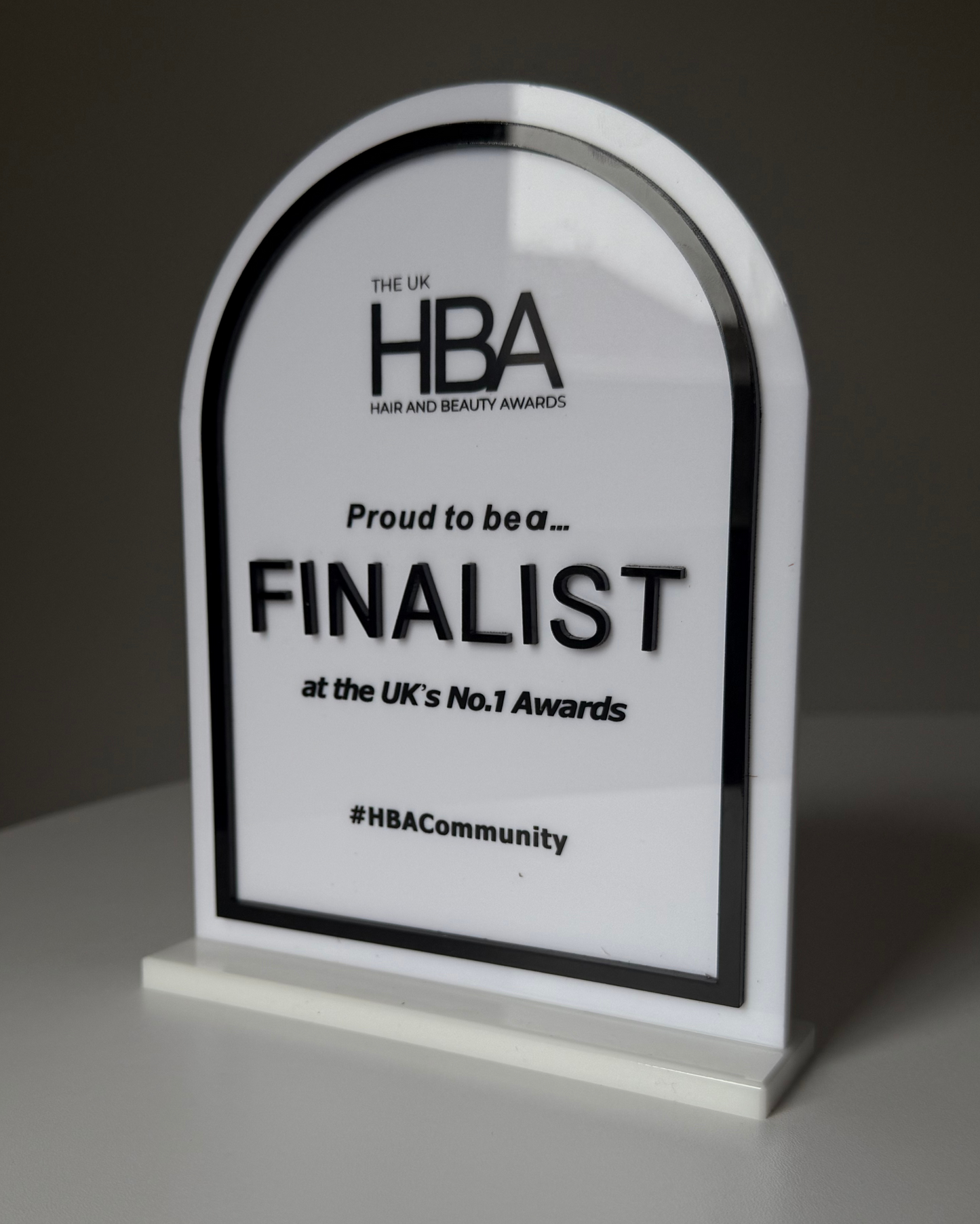 White Finalist Plaque