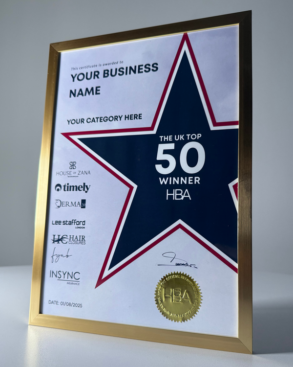 Personalised Placing Certificate - TOP 50