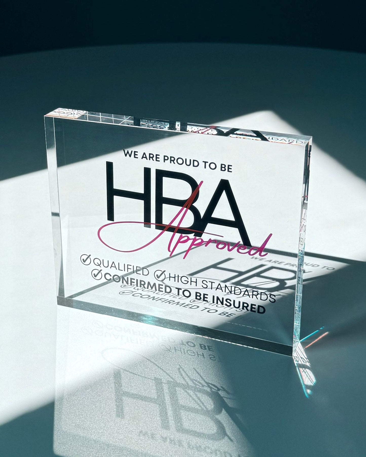HBA Approved Plaque