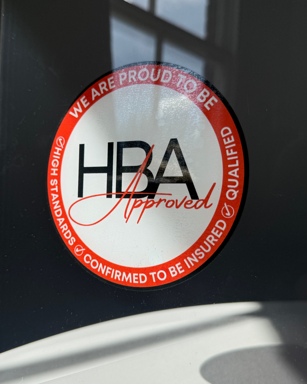 Red HBA Approved Seal - Window