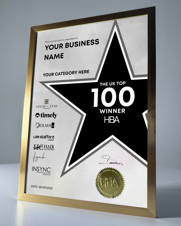 Personalised Placing Certificate - TOP 100