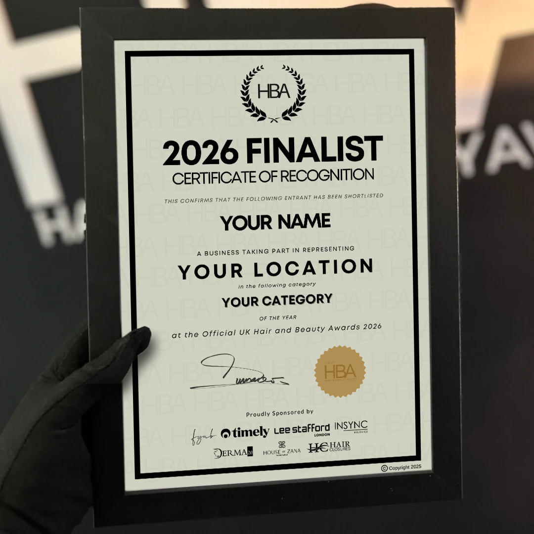 Framed Finalist Certificate